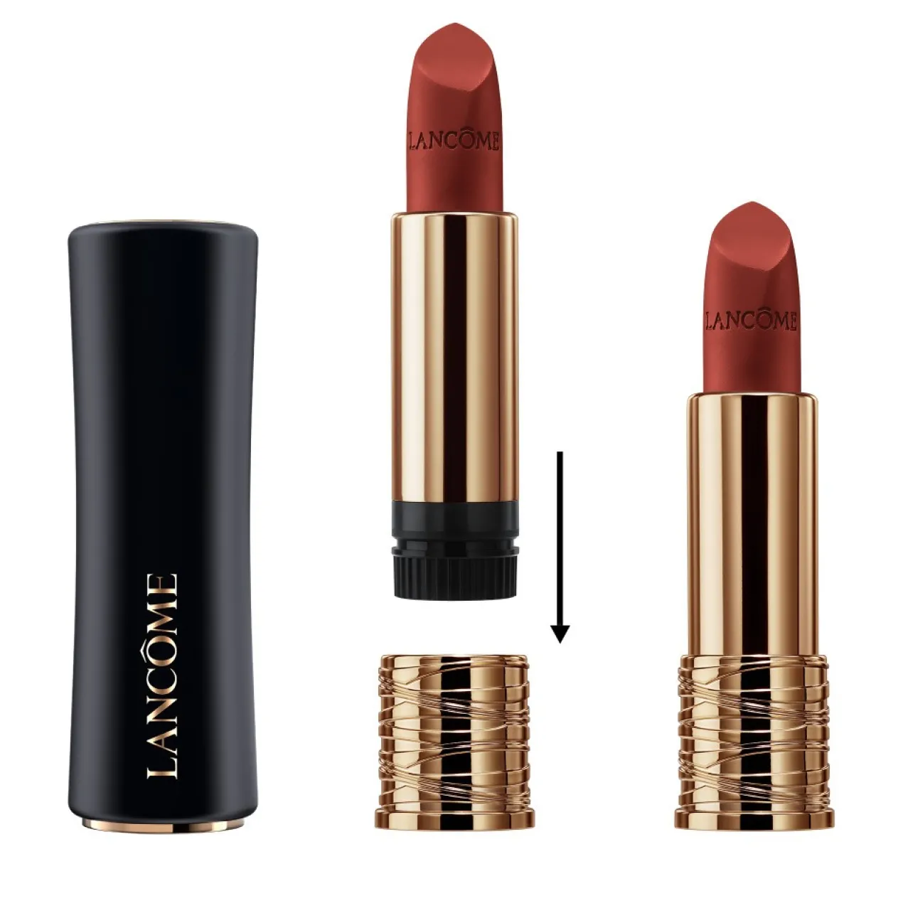 L'Absolu Rouge Drama Matte Recarga Barra de Labios
