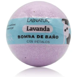 Lavanda Bomba de Baño con Pétalos