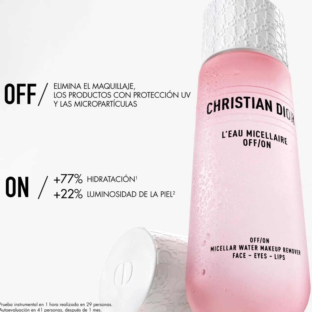 L'Eau Micellaire OFF/ON Agua Micelar Desmaquillante para Rostro, Ojos y Labios