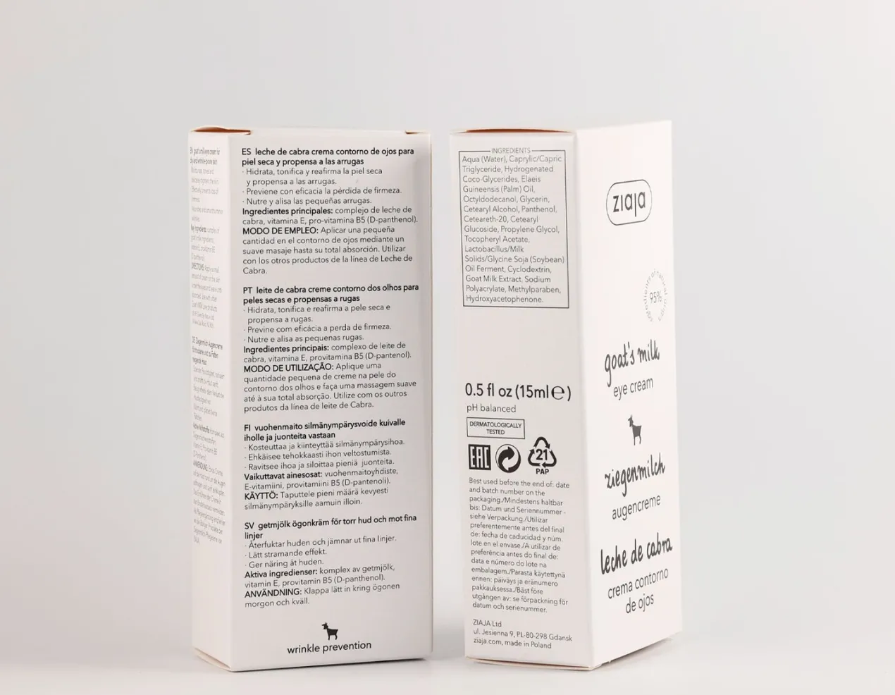 Leche de Cabra Contorno de Ojos