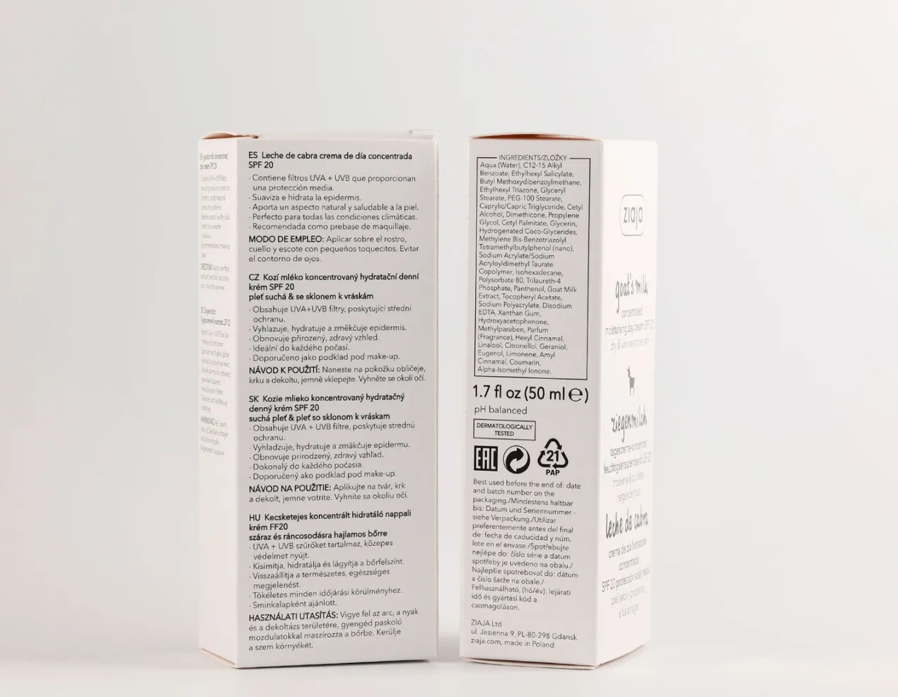 Leche de Cabra Crema Hidratante Concentrada