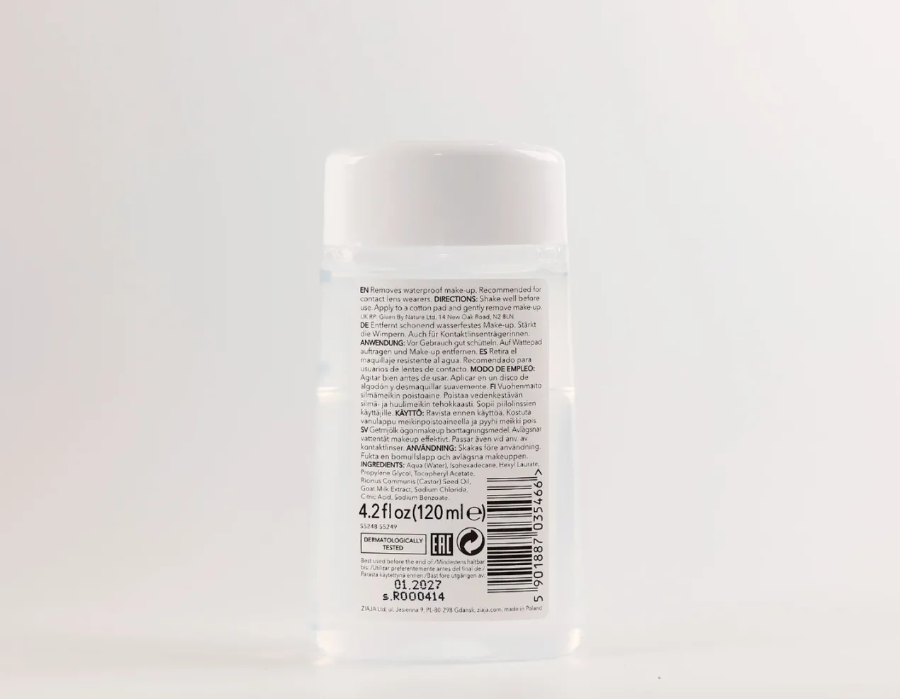 Leche de Cabra Desmaquillante Bifásico