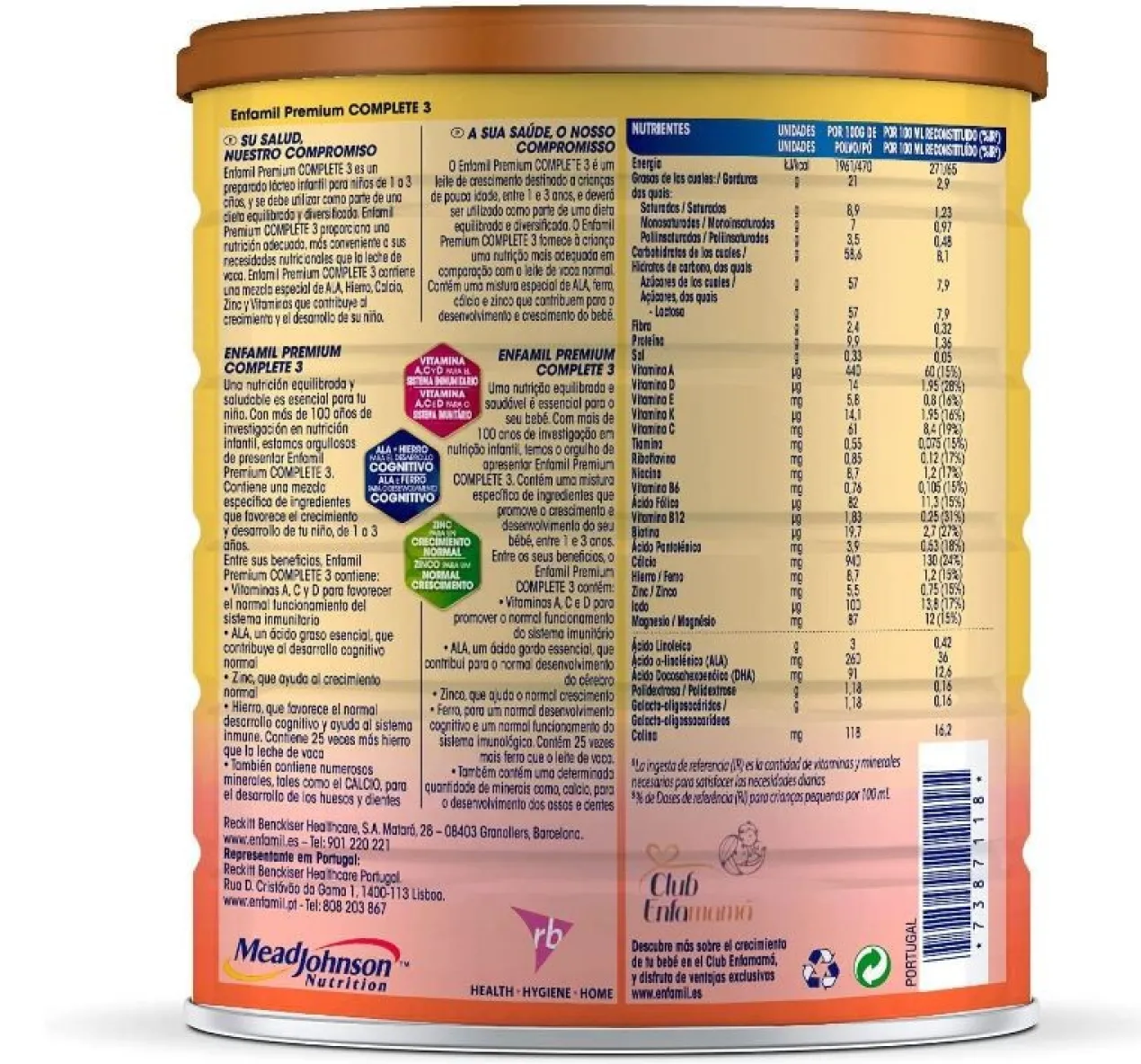 Leche de Crecimiento en Polvo
