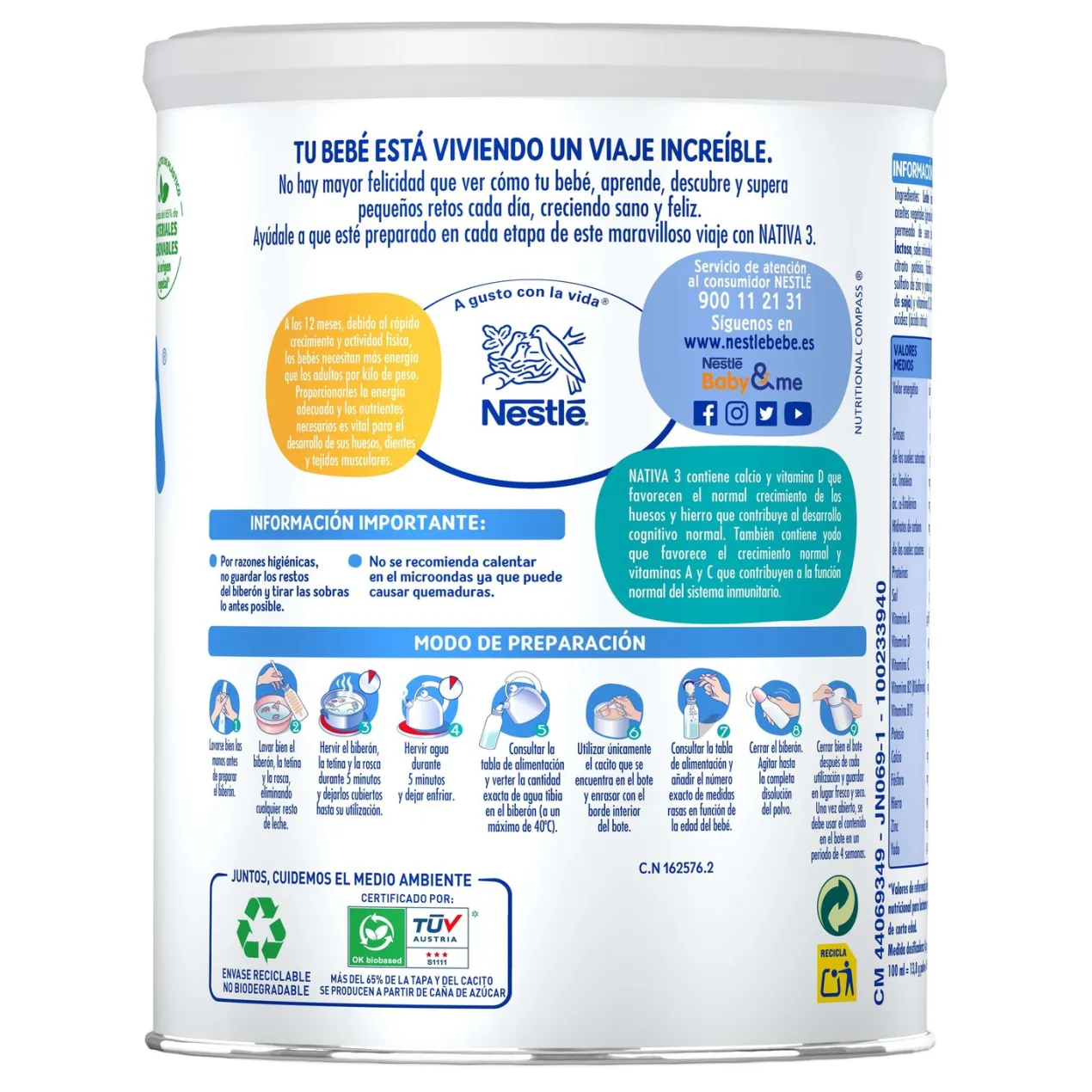 Leche de Crecimiento Nativa 3