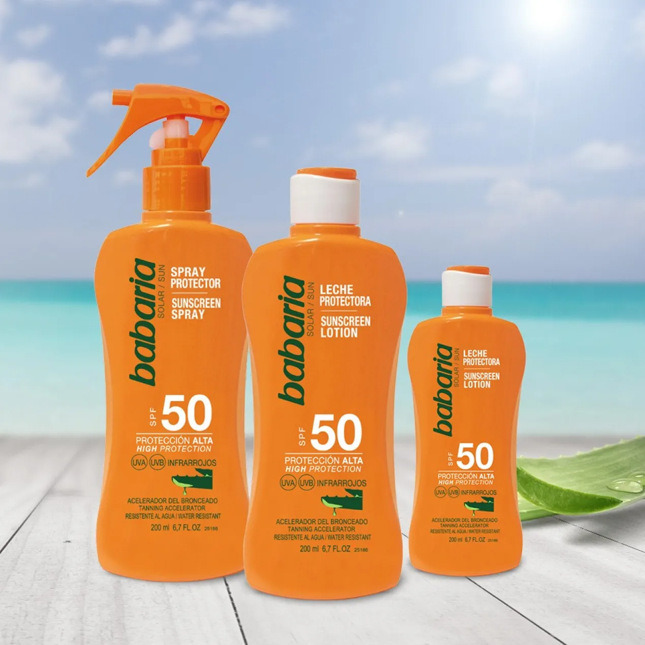 Leche Protector Solar Aloe SPF 50