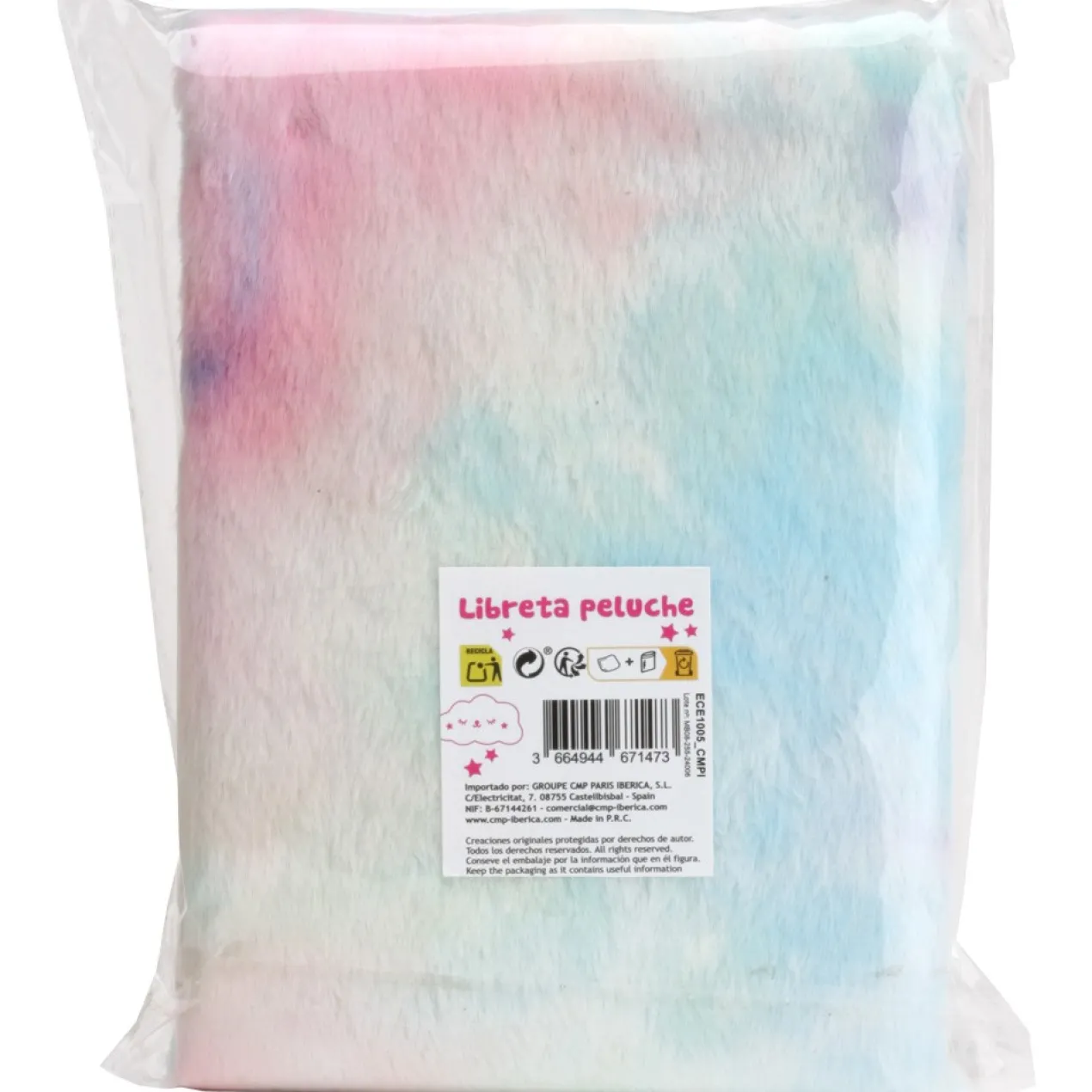 Libreta Peluche Arco Iris