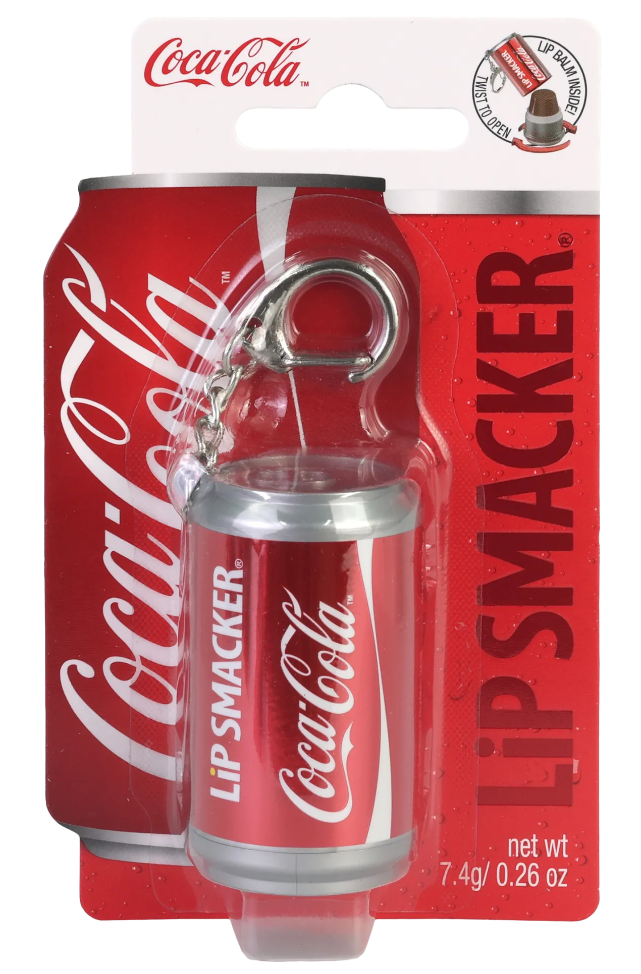 Lip Balm + Keychain Coca Cola