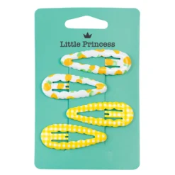 Little Princess Set 4 Clips Picnic Gingham