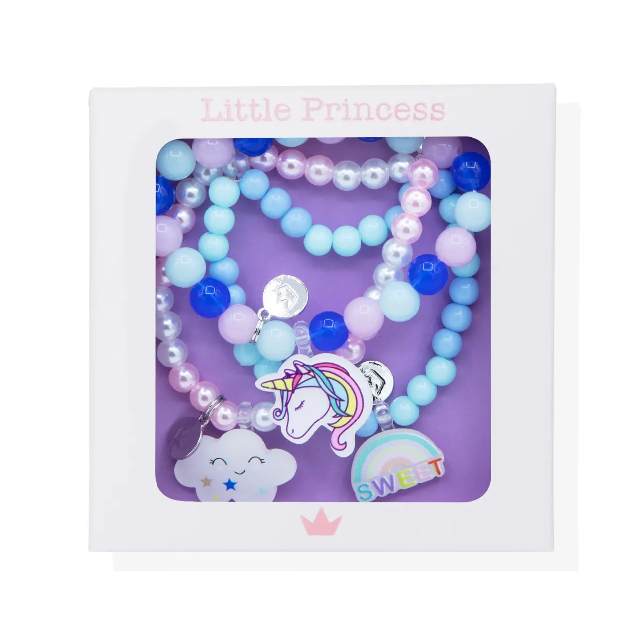 Little Princess Set de Pulseras Abalorios Unicornio