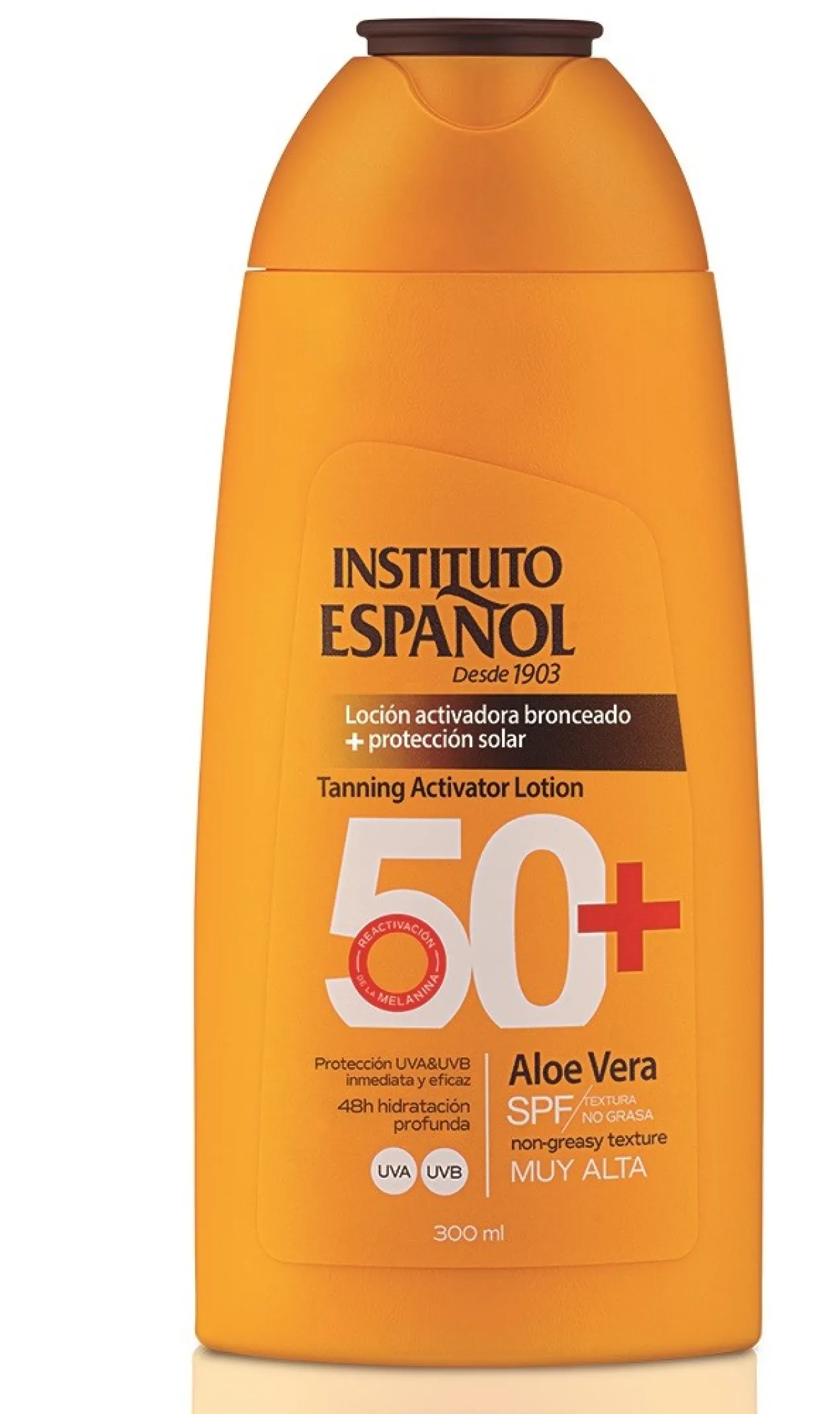 Loción Activadora del Bronceado + Protección Solar SPF50+
