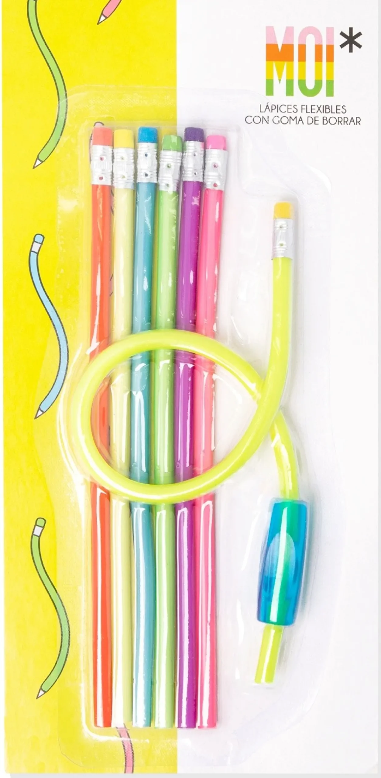 Lápices Flexibles con Goma de Borrar