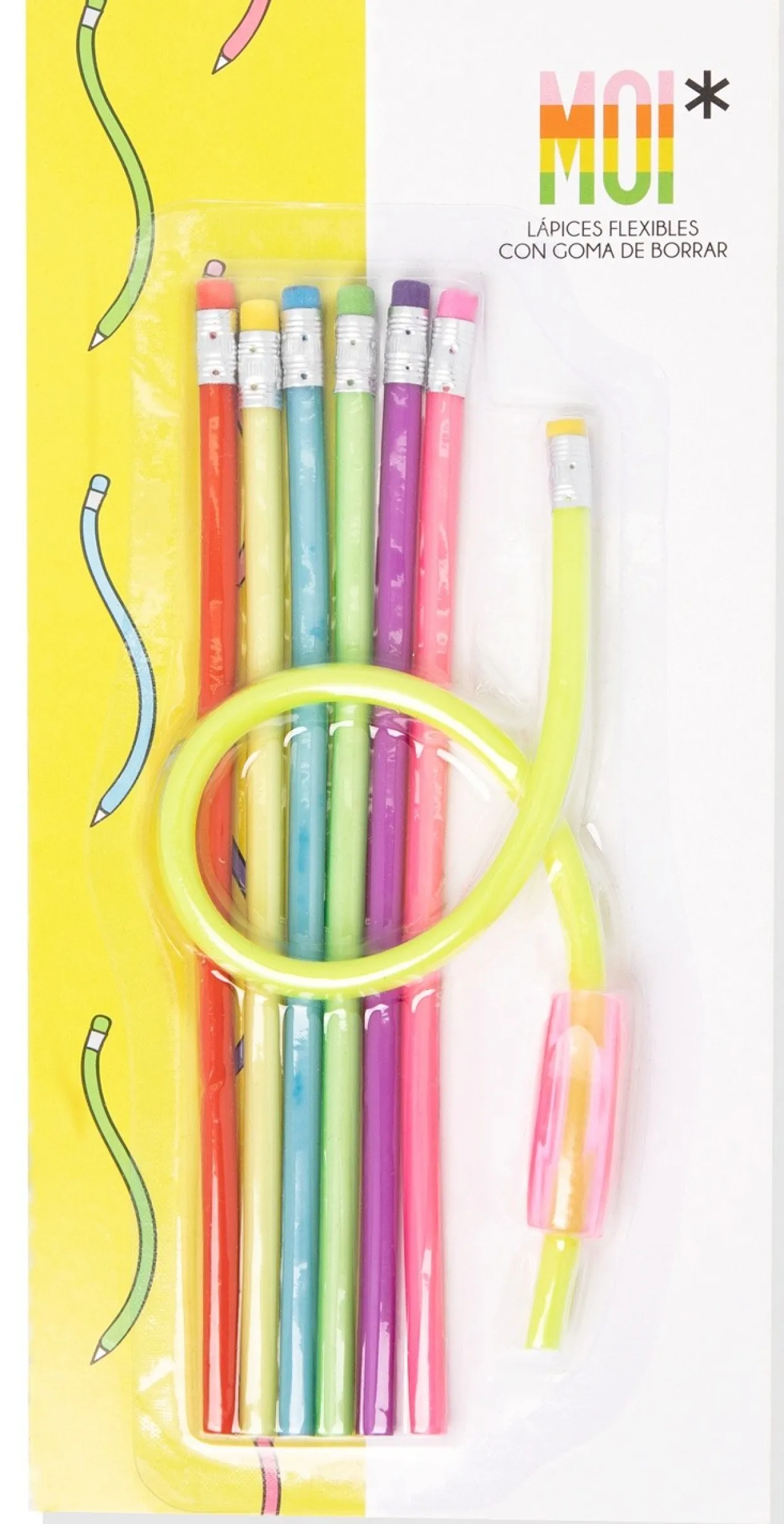 Lápices Flexibles con Goma de Borrar