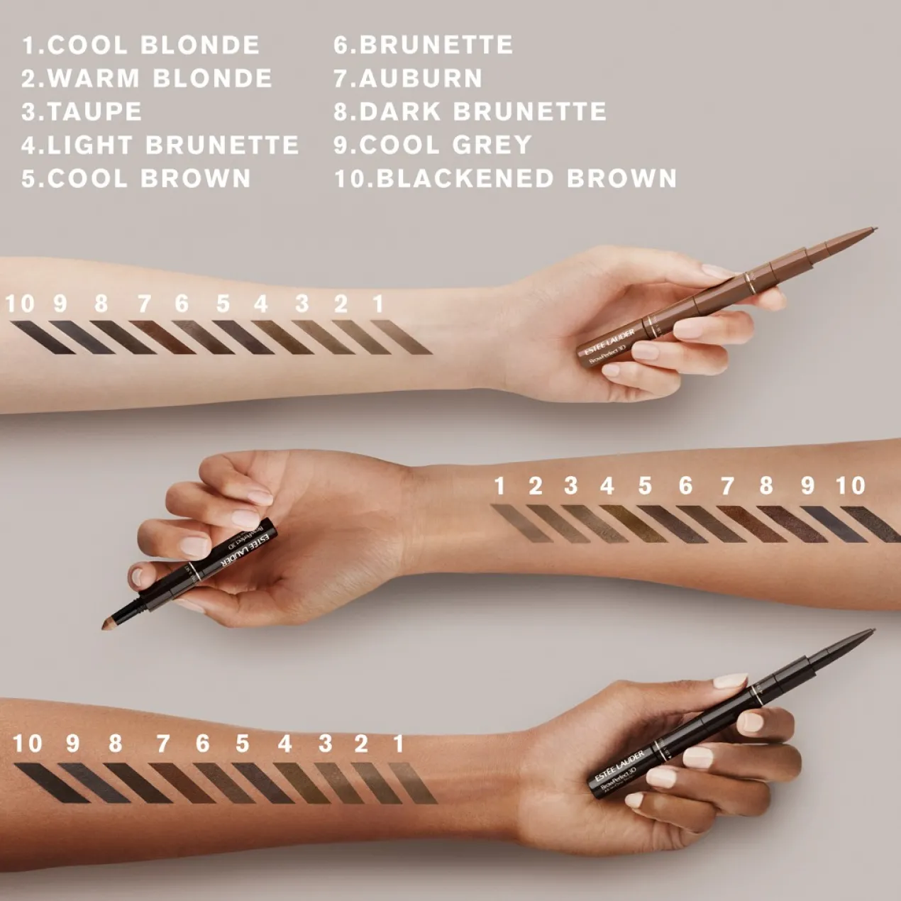 Lápiz de cejas 3 en 1 BrowPerfect 3D All-in-One Styler Multi-Tasker