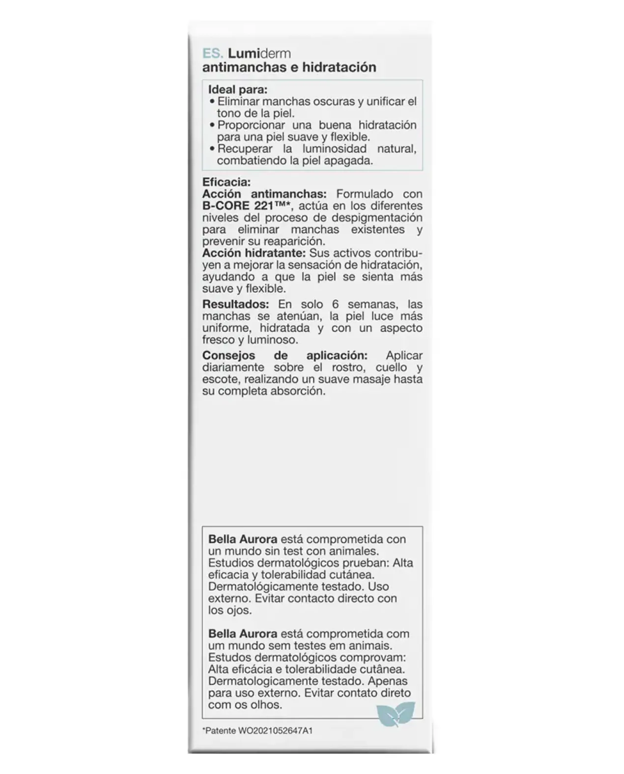 Lumiderm Antimanchas e Hidratación