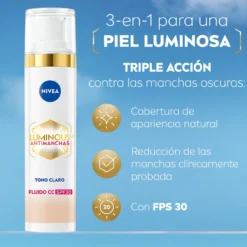 Luminous Antimanchas Fluido con Color SPF30