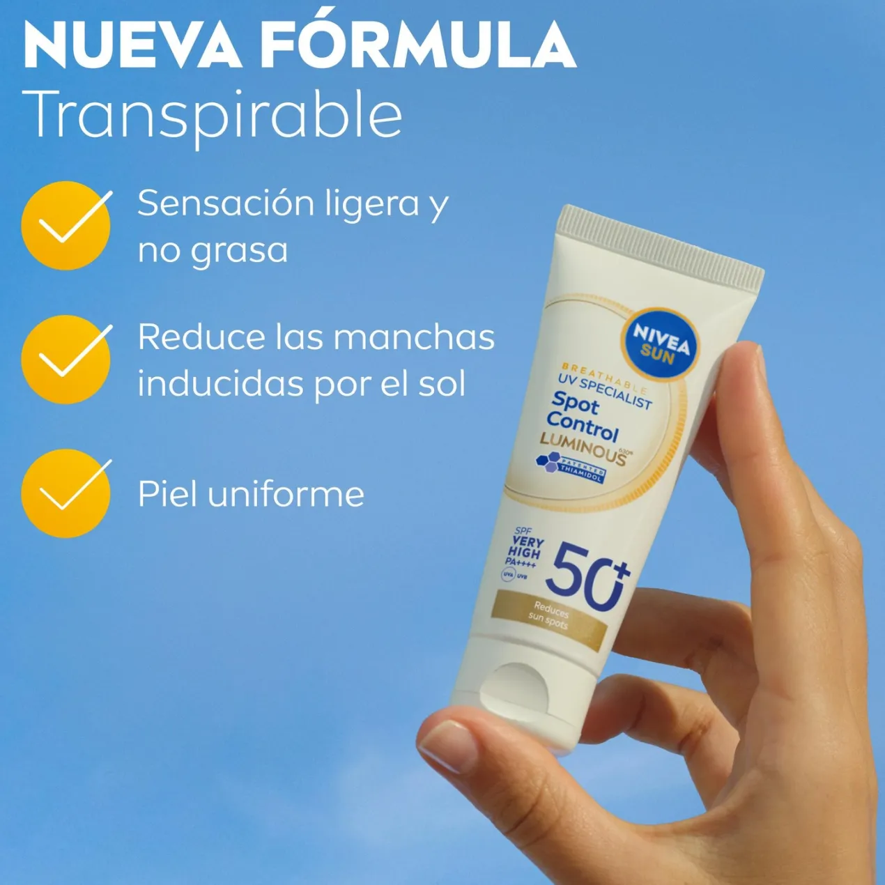 Luminous 630 Fluido Solar Antimanchas FPS50