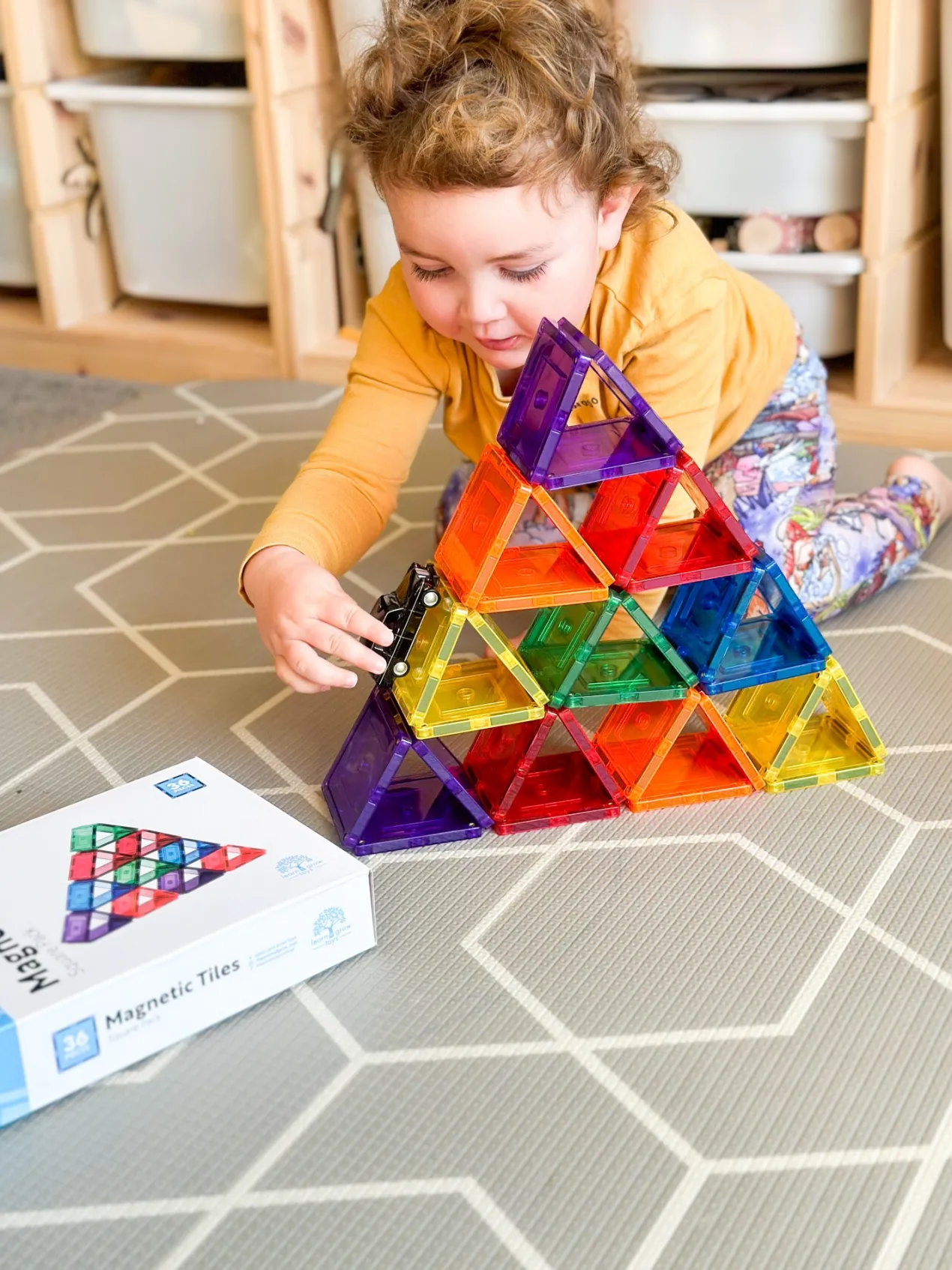 Magnetic Tiles Small Square 36 Piezas