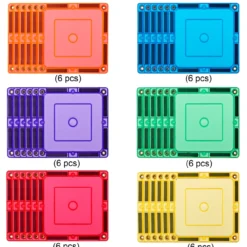 Magnetic Tiles Small Square 36 Piezas