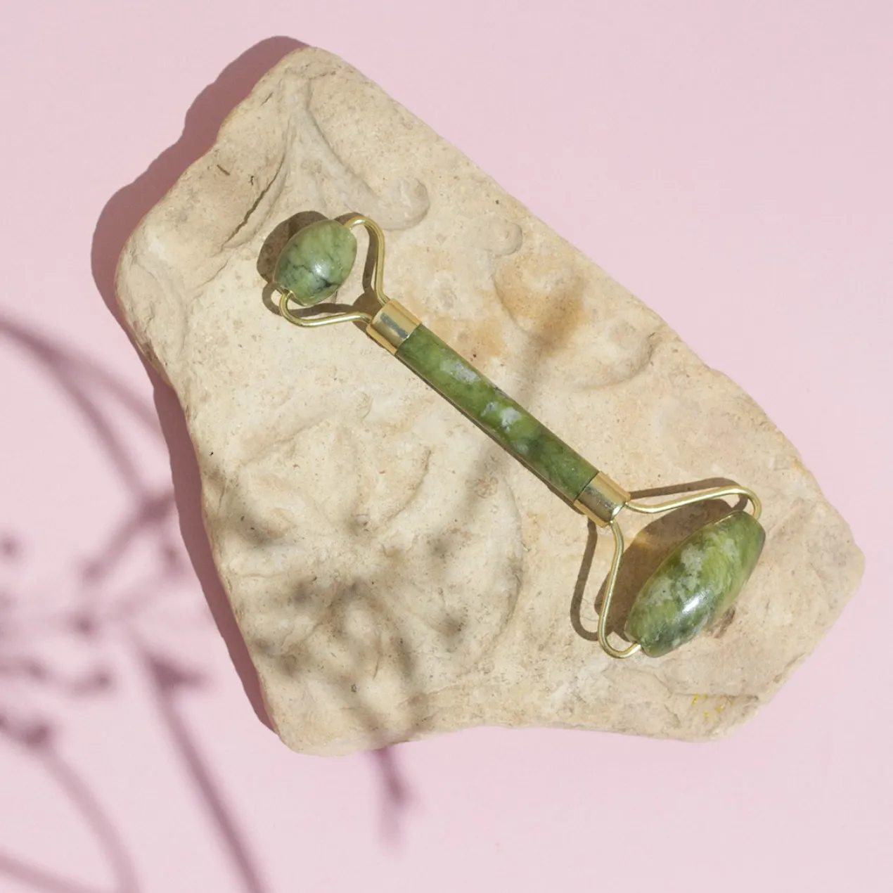 Masajeador Facial Pieda Jade 2 Rodillos