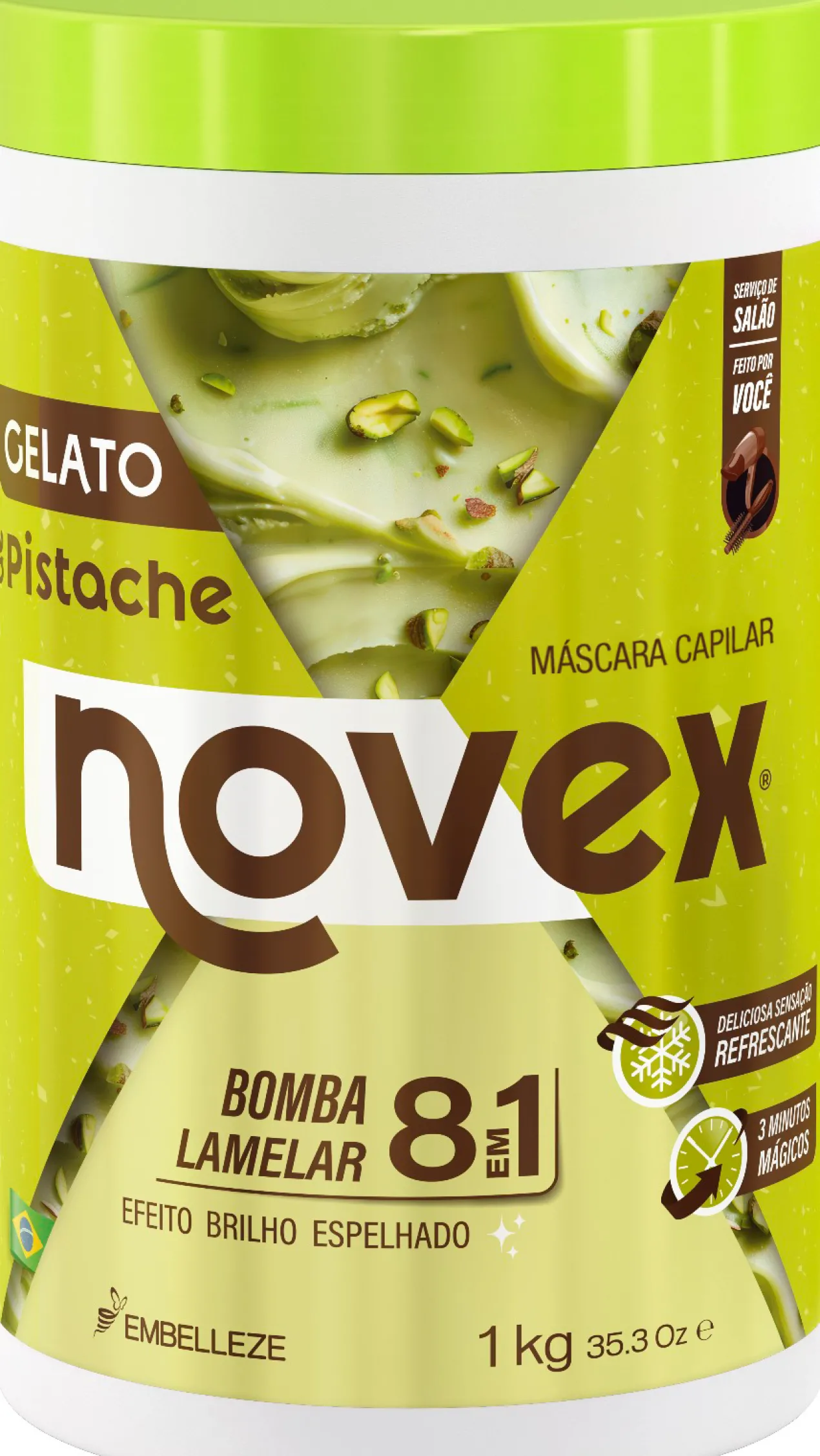 Mascarilla Capilar con Pistacho Efecto Brillo