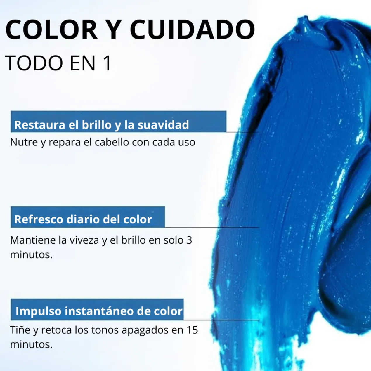 Mascarilla Capilar Pigmentante Azul