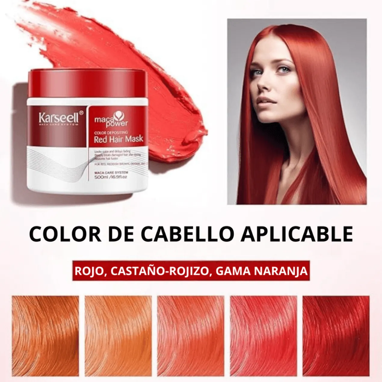 Mascarilla Capilar Pigmentante Roja