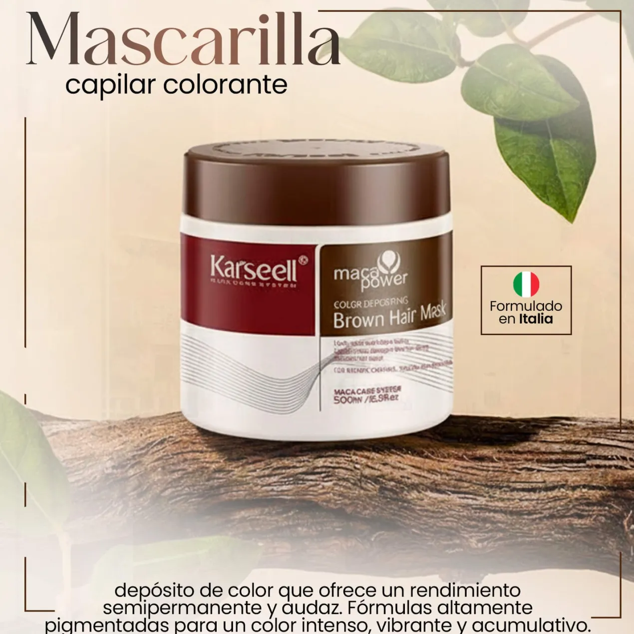 Mascarilla Capilar Pigmentante Marrón