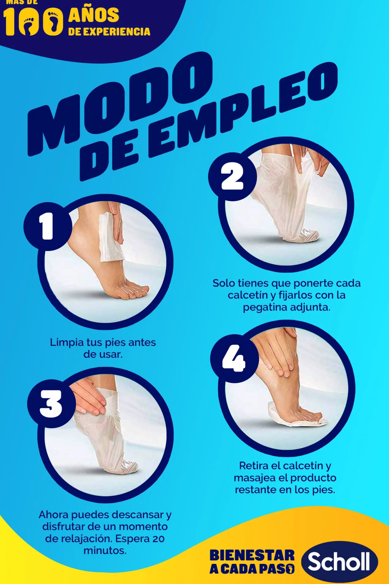 Mascarilla de pies ExpertCare PediMask