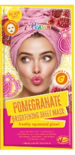 Mascarilla de Tela Iluminadora Granada + Vitamina C