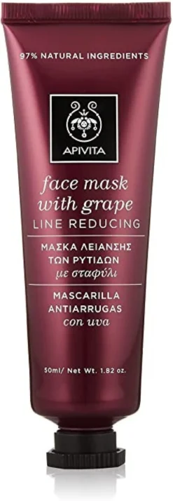 Mascarilla Facial con Uva Antiarrugas