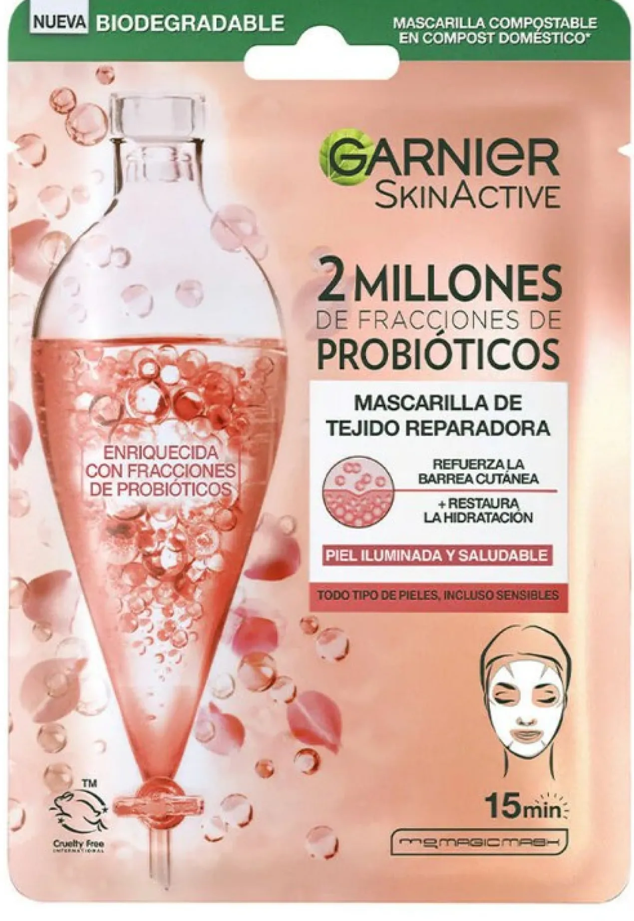 Mascarilla Facial de Tejido Reparadora