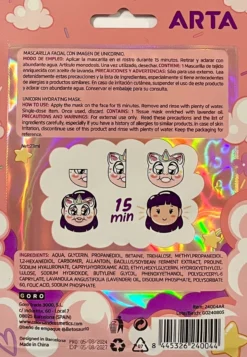 Mascarilla Facial Hidratante Unicornio