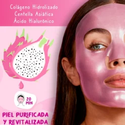 Mascarilla Facial Hidrogel Purificante Fruta del Dragón