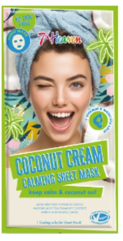 Mascarilla Tela Calmante Coco + Vitamina B