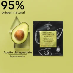 Mascarilla Tissue Hidratante y Suavizante de Aguacate