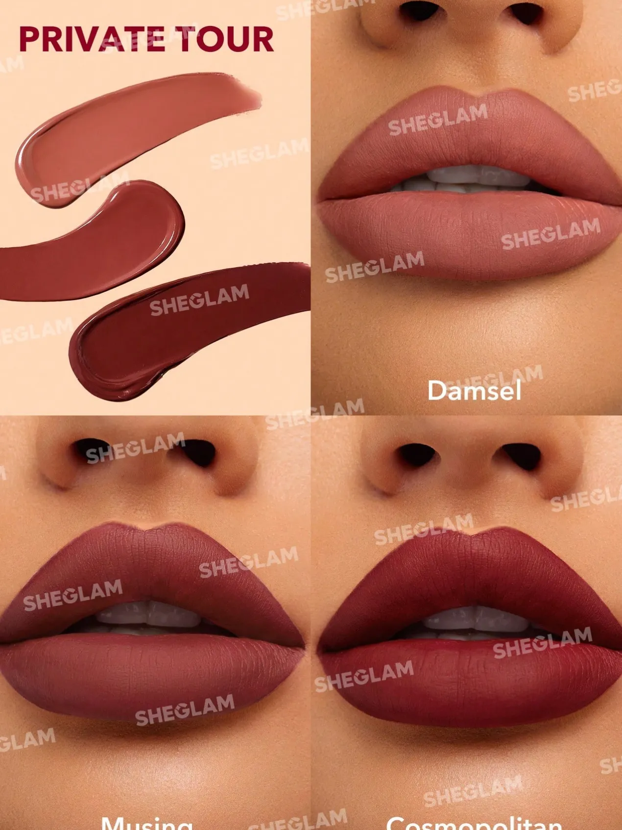 Matte Allure set de 3 mini labiales liquidos