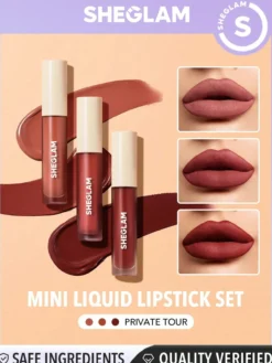 Matte Allure set de 3 mini labiales liquidos