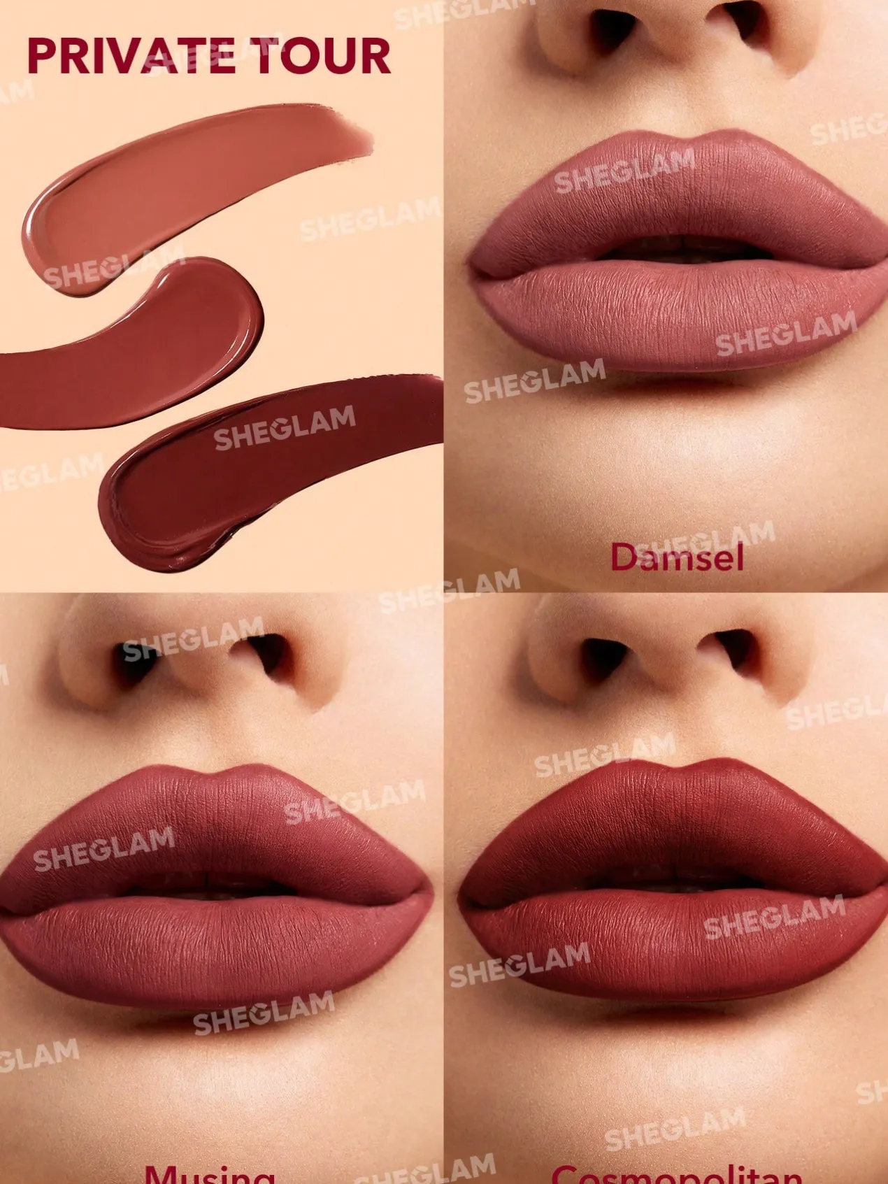 Matte Allure set de 3 mini labiales liquidos