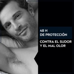 Men Black & White Invisible Desodorante Roll On