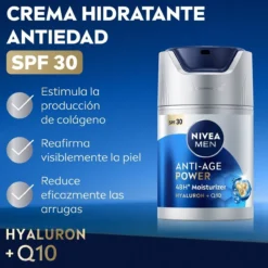 Men Crema Hidratante Anti-Age Power FP30