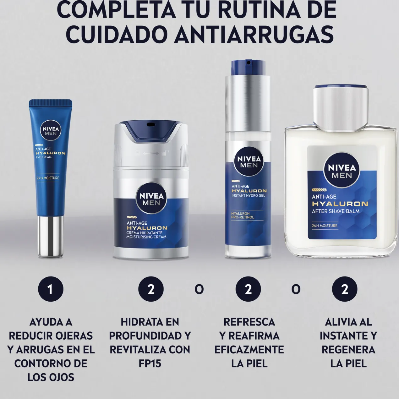 Men Crema Hyaluron Antiedad FP15