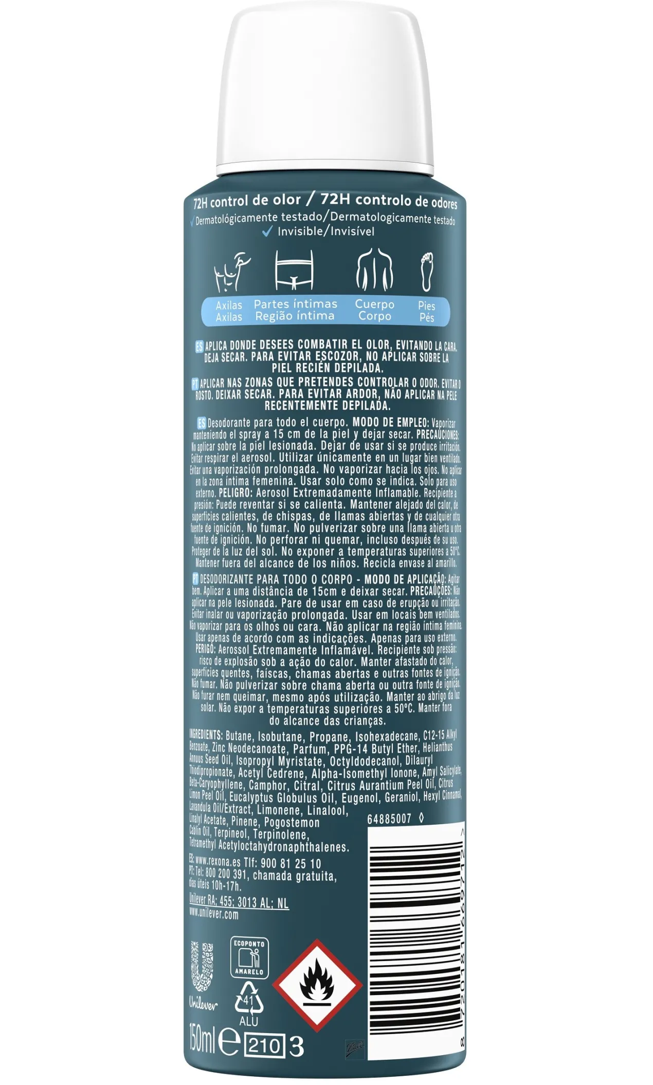 Men Desodorante Spray All Body Deo Ocean Rush