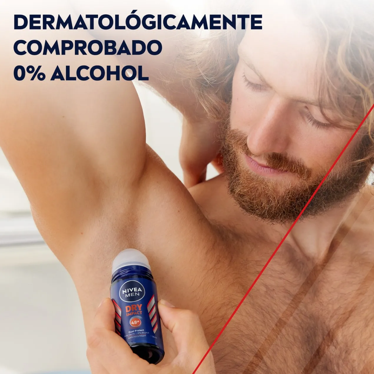 Men Dry Impact Desodorante Roll-On 72h