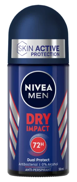 Men Dry Impact Desodorante Roll-On 72h