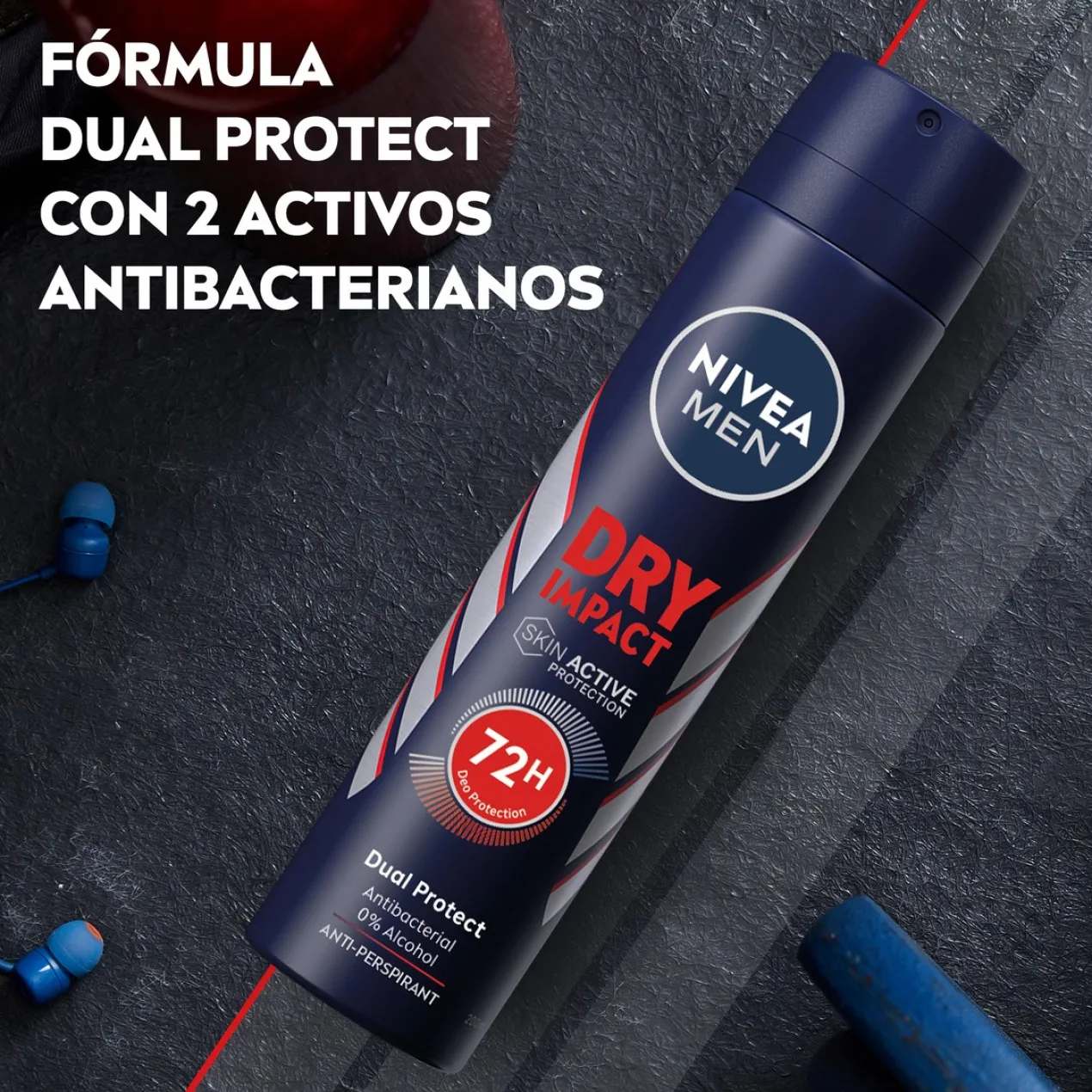 Men Dry Impact Desodorante Spray Antitranspirante