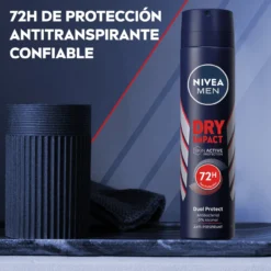 Men Dry Impact Desodorante Spray Antitranspirante