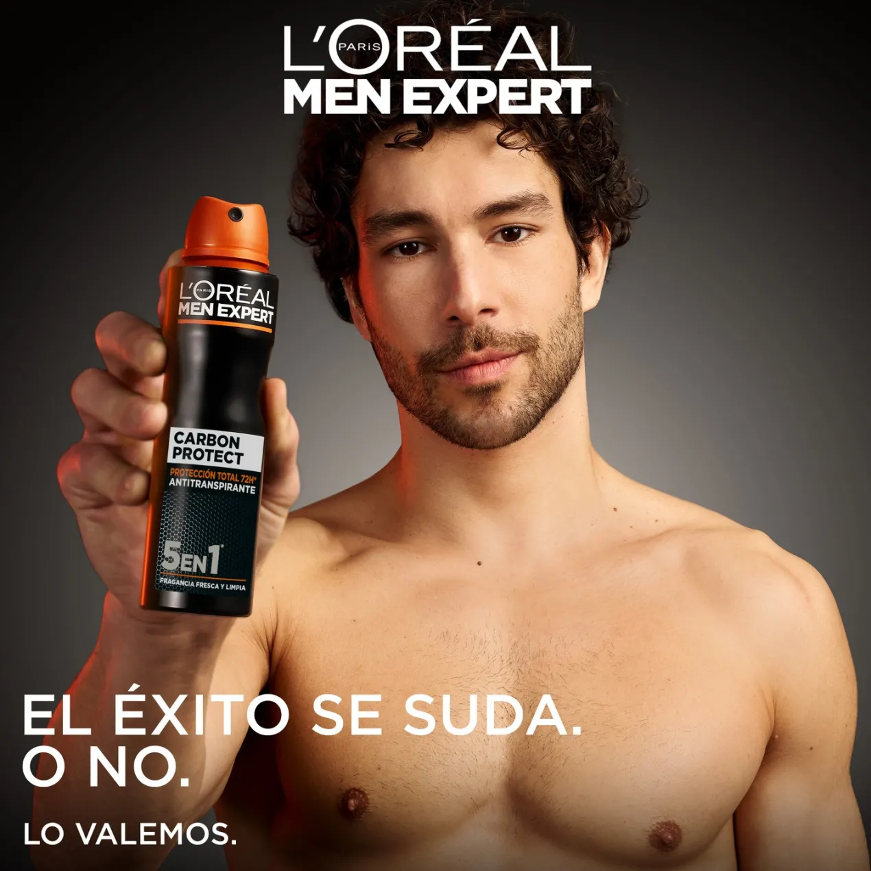 Men Expert Carbon Protect Spray Antitranspirante 5 en 1