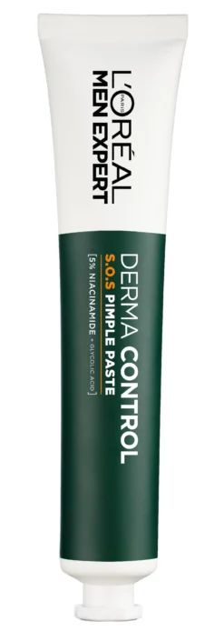 Men Expert Derma Control S.O.S Pimple Paste Solución Anti-imperfecciones con Niacinamida y Ácido Glicólico