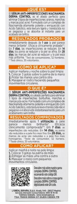 Men Expert Derma Control Sérum Anti-Imperfecciones