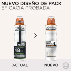 Men Expert Desodorante Spray Shirt Protect Antimanchas